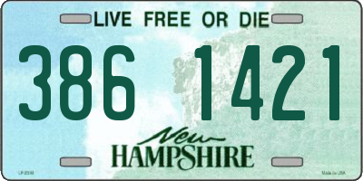 NH license plate 3861421