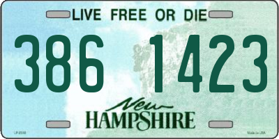 NH license plate 3861423