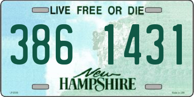 NH license plate 3861431