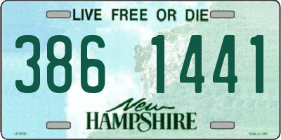 NH license plate 3861441