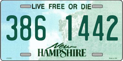 NH license plate 3861442