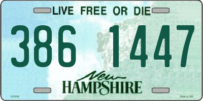 NH license plate 3861447