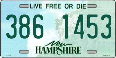NH license plate 3861453