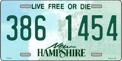 NH license plate 3861454
