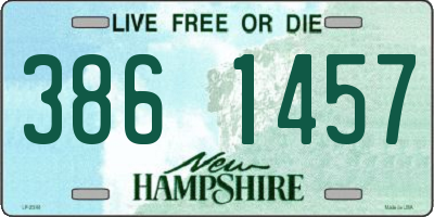 NH license plate 3861457