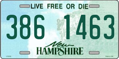 NH license plate 3861463