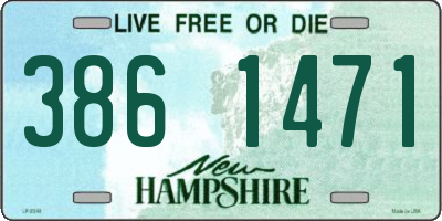 NH license plate 3861471