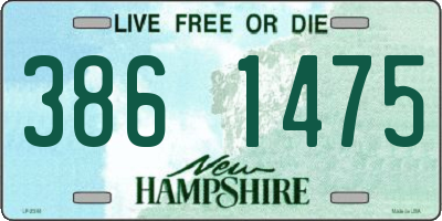 NH license plate 3861475