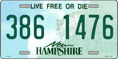 NH license plate 3861476