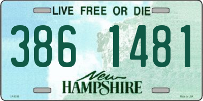 NH license plate 3861481