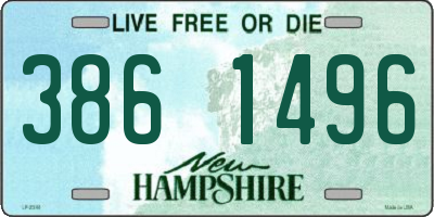 NH license plate 3861496