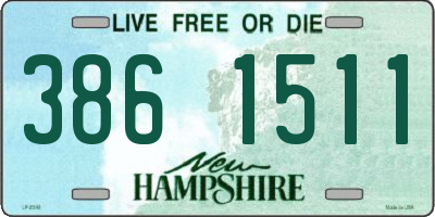 NH license plate 3861511