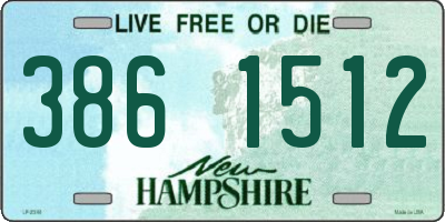 NH license plate 3861512
