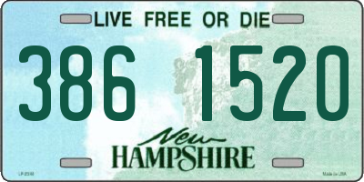 NH license plate 3861520