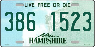 NH license plate 3861523