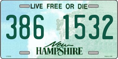 NH license plate 3861532
