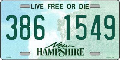 NH license plate 3861549
