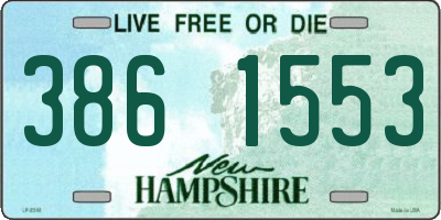 NH license plate 3861553