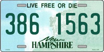 NH license plate 3861563