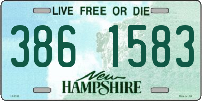 NH license plate 3861583