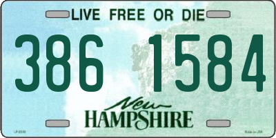 NH license plate 3861584