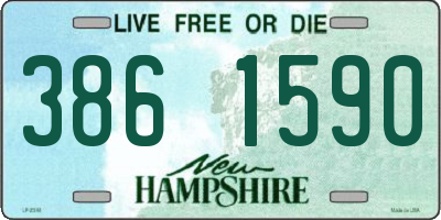NH license plate 3861590