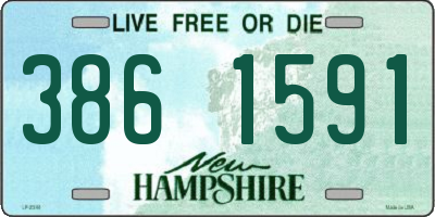 NH license plate 3861591