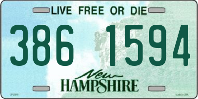NH license plate 3861594