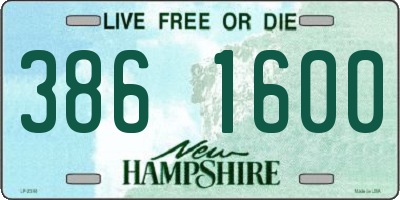 NH license plate 3861600