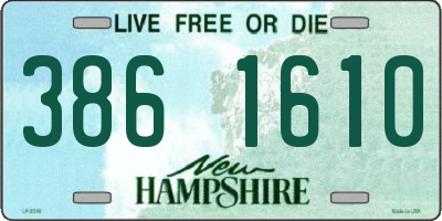 NH license plate 3861610