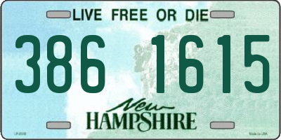 NH license plate 3861615