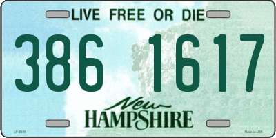 NH license plate 3861617
