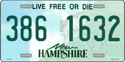 NH license plate 3861632