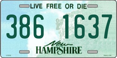 NH license plate 3861637