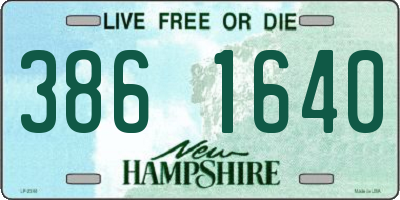 NH license plate 3861640