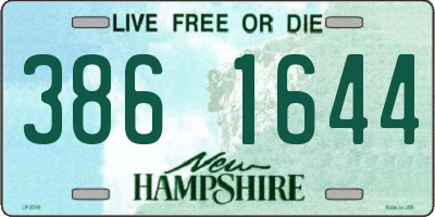 NH license plate 3861644