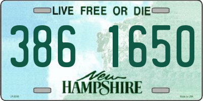 NH license plate 3861650