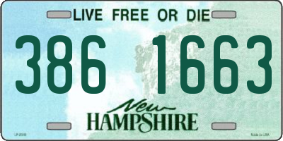 NH license plate 3861663