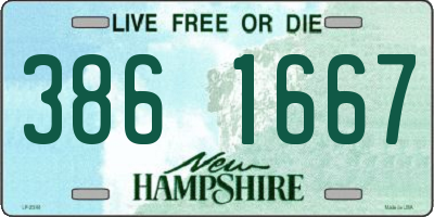 NH license plate 3861667