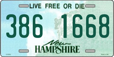NH license plate 3861668