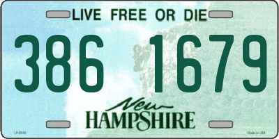 NH license plate 3861679