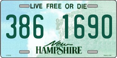 NH license plate 3861690