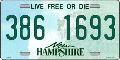 NH license plate 3861693
