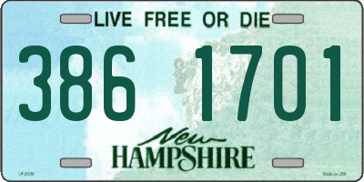 NH license plate 3861701