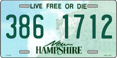 NH license plate 3861712