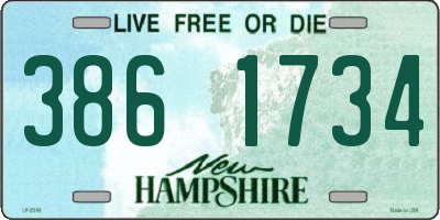 NH license plate 3861734