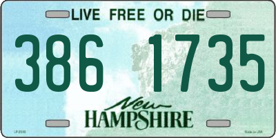 NH license plate 3861735