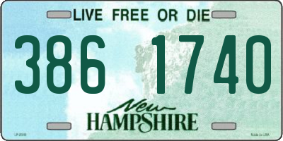 NH license plate 3861740