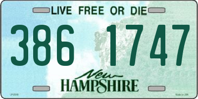 NH license plate 3861747