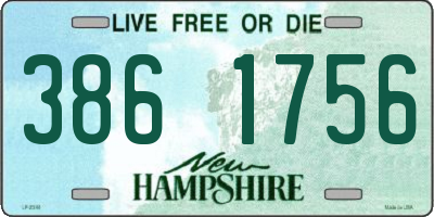 NH license plate 3861756